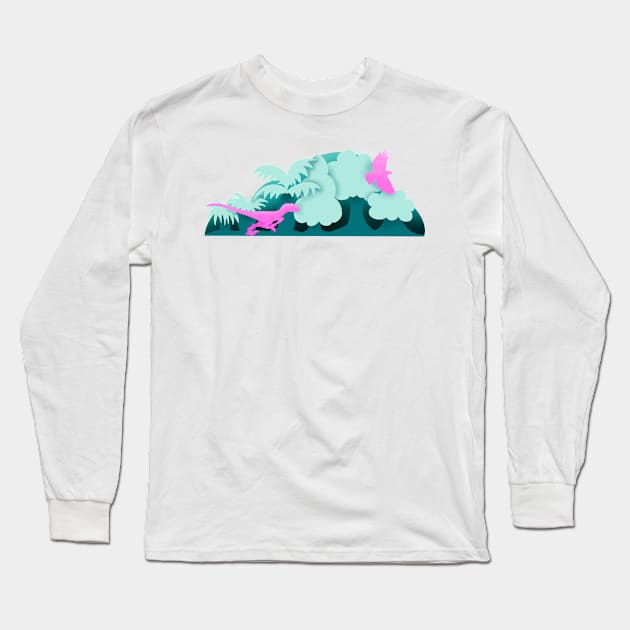 Raptor Evolution Long Sleeve T-Shirt by Thenerdlady